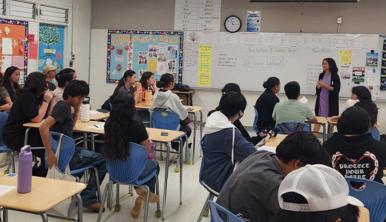 Exploring Architecture & Interior Design professions at Moanalua High School Career Day